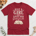 Just a Girl Who Loves Her GoldenDoodle T-Shirt - Doodle Brothers Co
