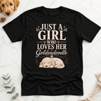 Just a Girl Who Loves Her GoldenDoodle T-Shirt - Doodle Brothers Co