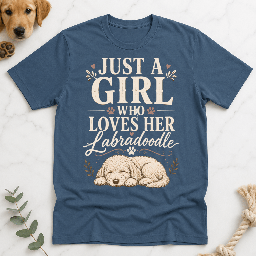 Just a Girl Who Loves Her LabraDoodle T-Shirt - Doodle Brothers Co