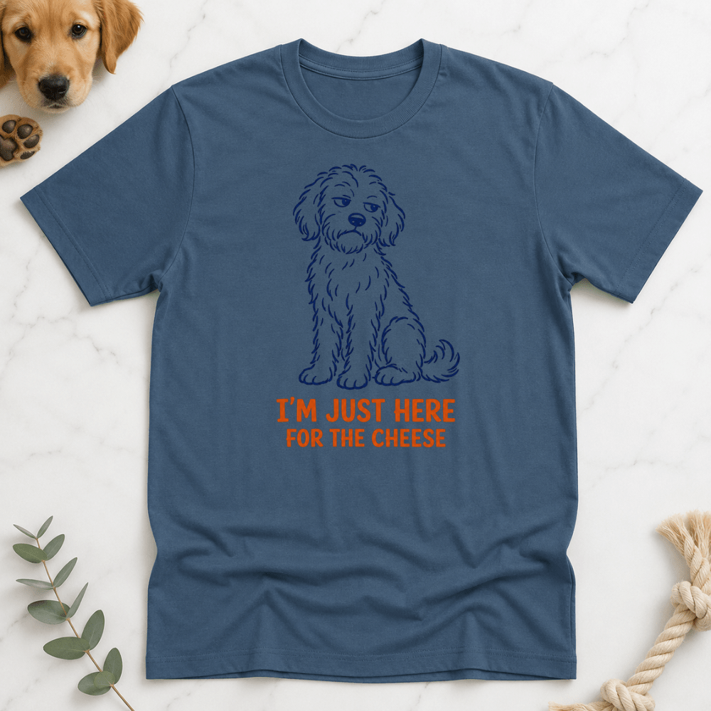 Just Here for the Cheese T-Shirt - Doodle Brothers Co