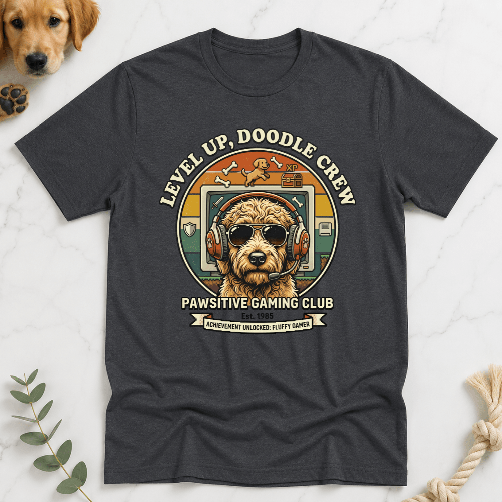 Level Up Doodle Crew T-Shirt - Doodle Brothers Co