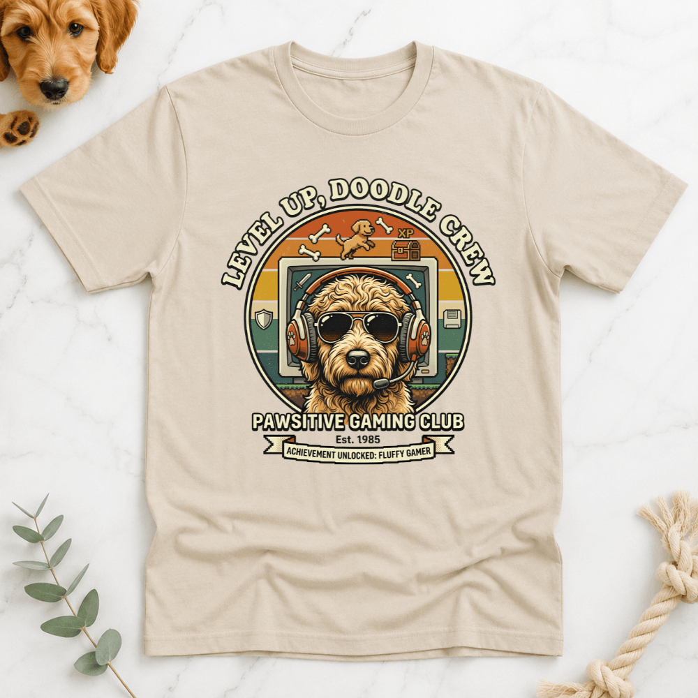 Level Up Doodle Crew T-Shirt - Doodle Brothers Co
