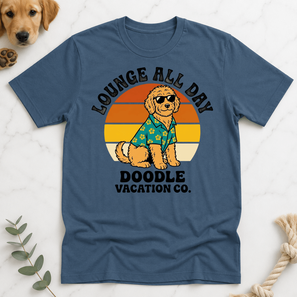 Lounge All Day Doodle Vacation T-Shirt - Doodle Brothers Co