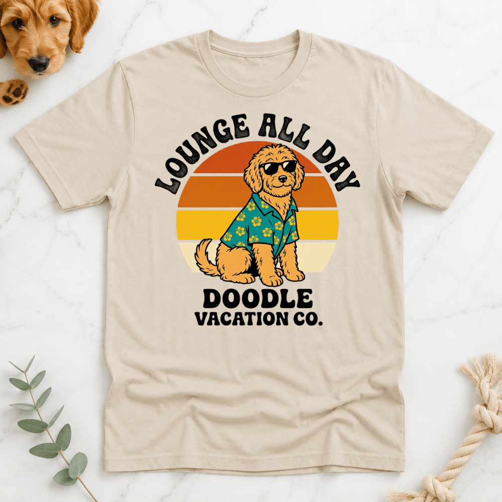Lounge All Day Doodle Vacation T-Shirt - Doodle Brothers Co