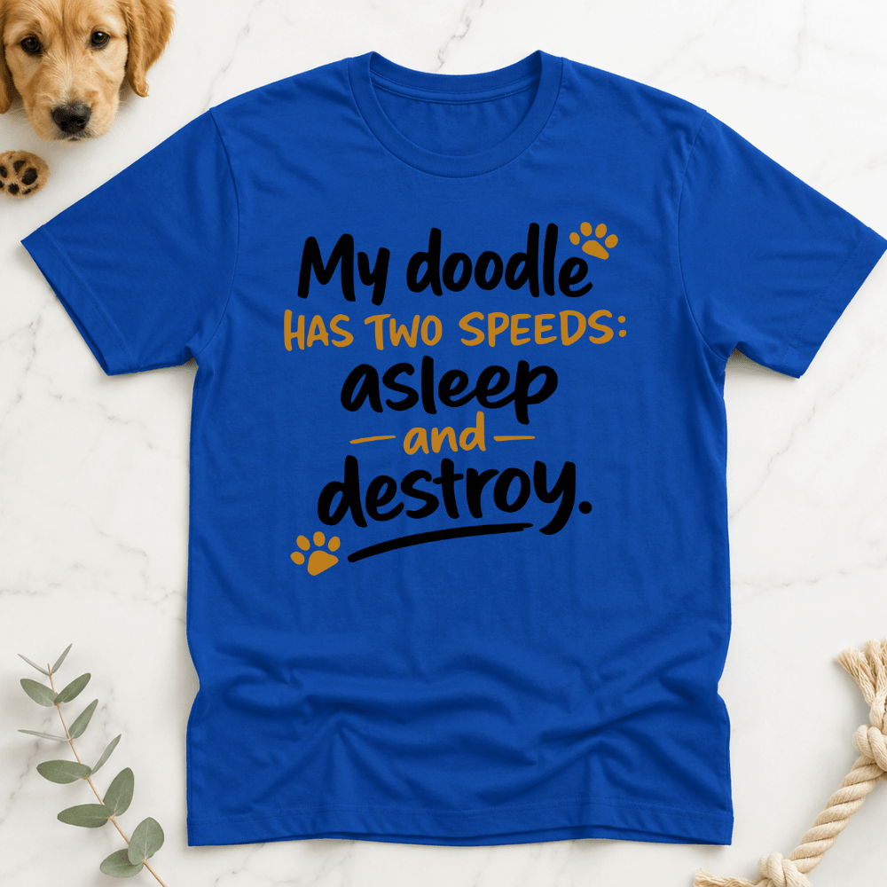 My Doodle Has Two Speeds T-Shirt - Doodle Brothers Co