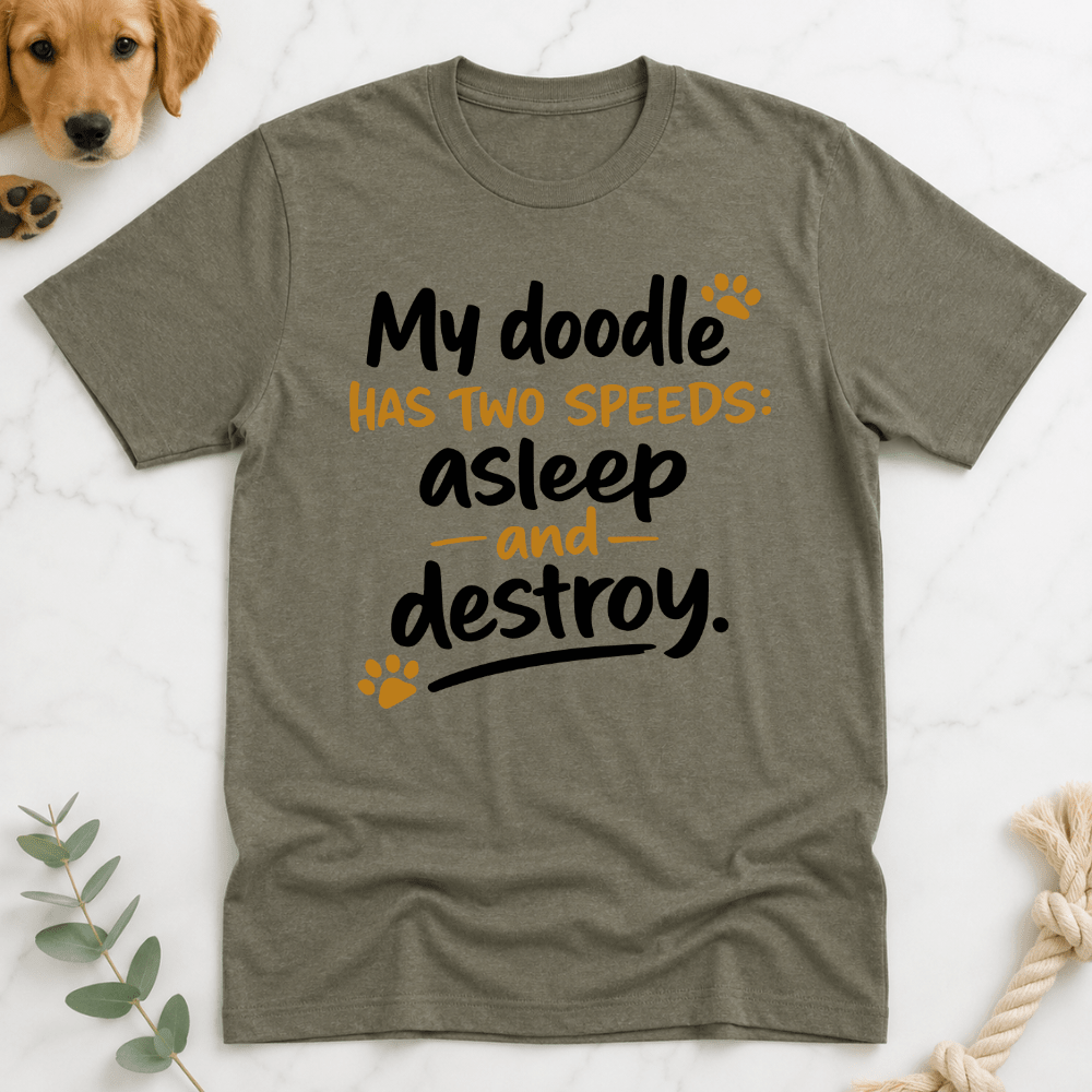 My Doodle Has Two Speeds T-Shirt - Doodle Brothers Co