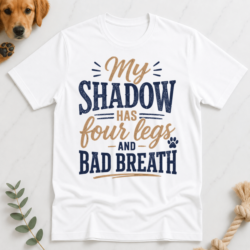 My Shadow has Four Legs and Bad Breath T-Shirt - Doodle Brothers Co