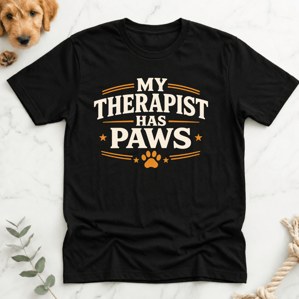 My Therapist Has Paws T-Shirt - Doodle Brothers Co