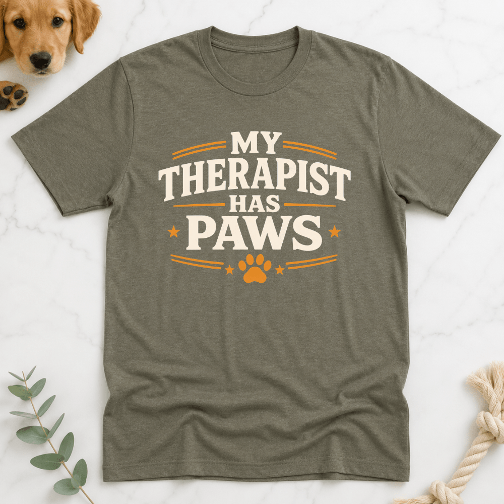 My Therapist Has Paws T-Shirt - Doodle Brothers Co