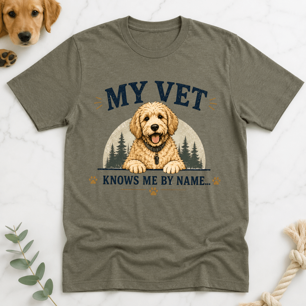 My Vet Knows Me by Name T-Shirt - Doodle Brothers Co