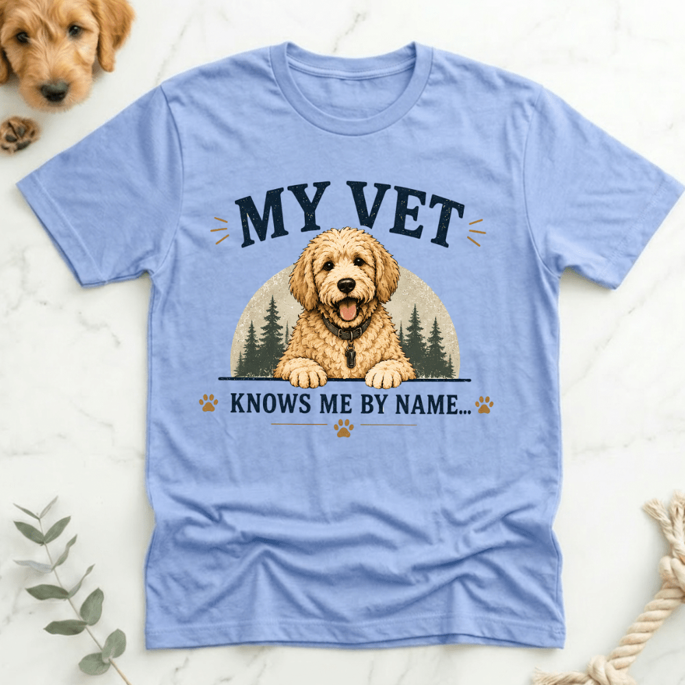 My Vet Knows Me by Name T-Shirt - Doodle Brothers Co