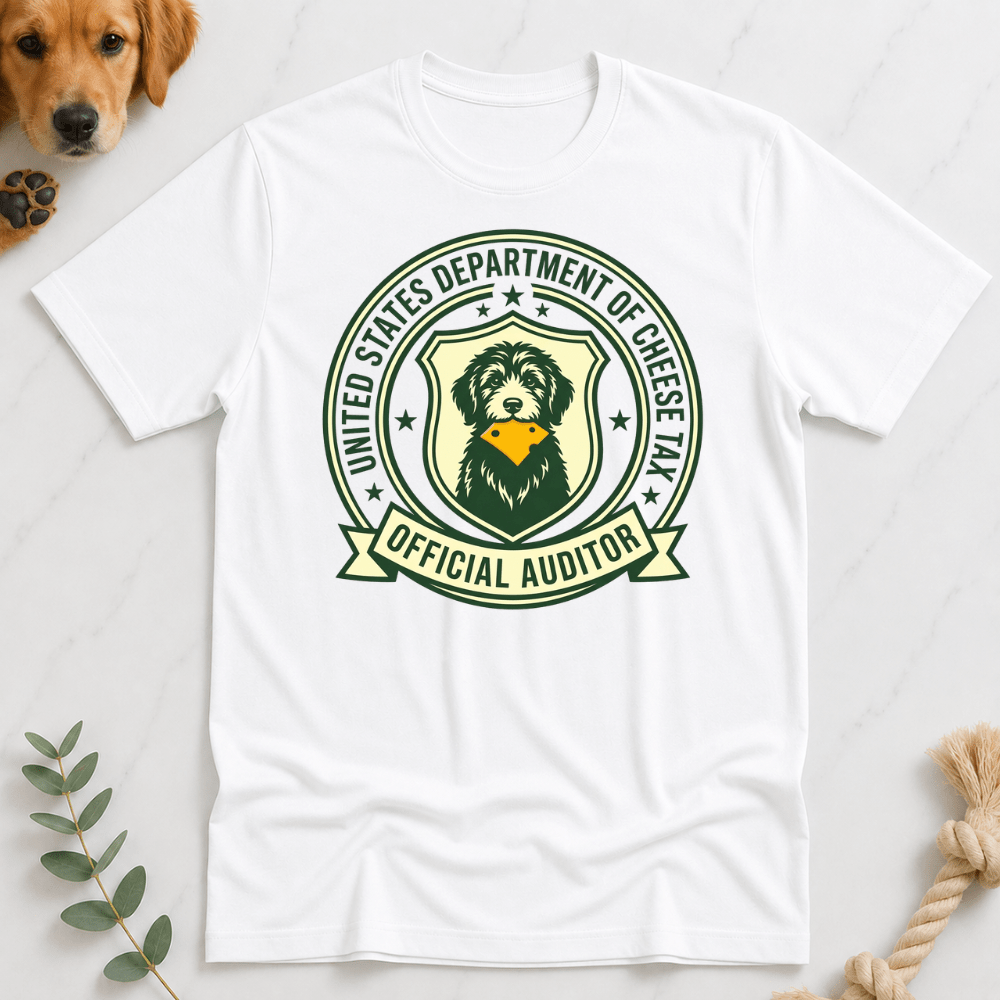 Official Cheese Tax Auditor T-shirt - Doodle Brothers Co
