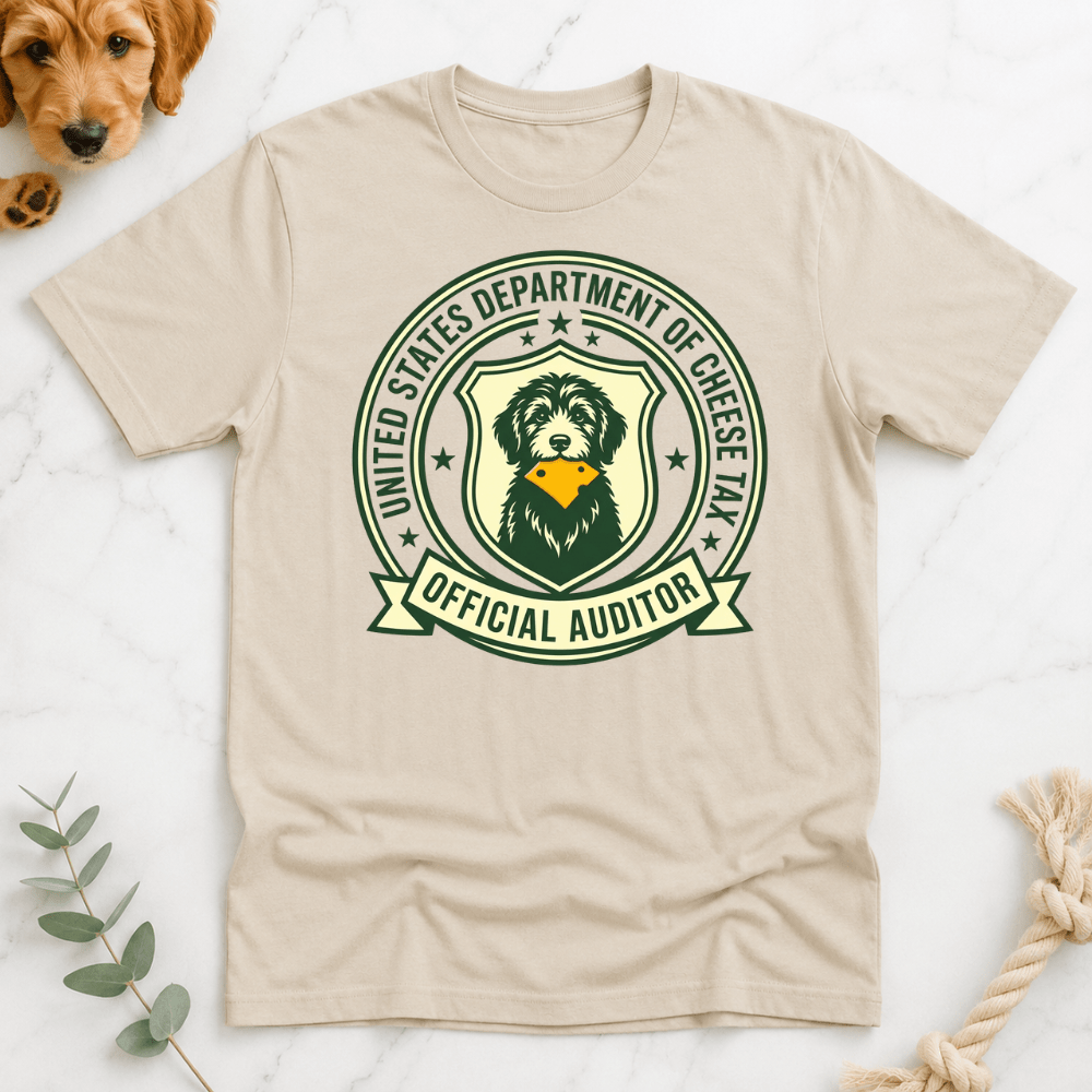 Official Cheese Tax Auditor T-shirt - Doodle Brothers Co