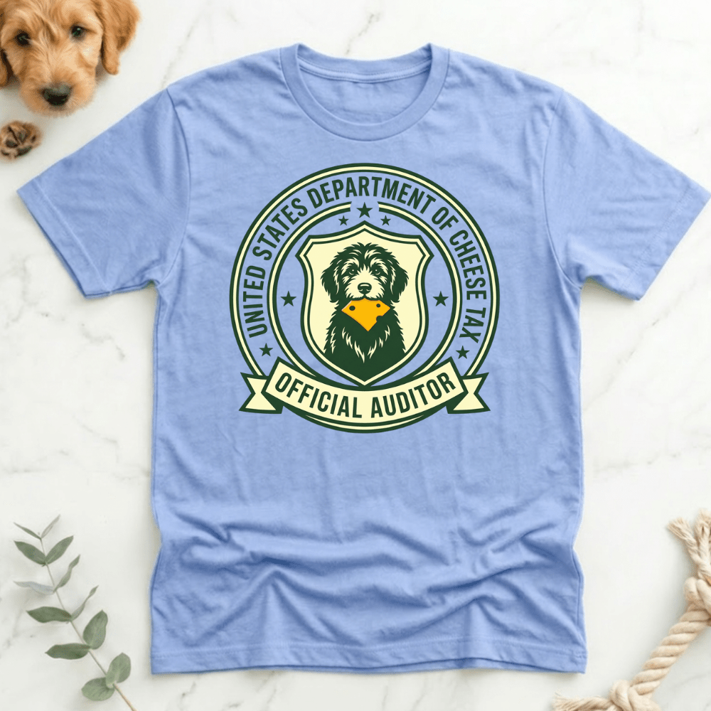 Official Cheese Tax Auditor T-shirt - Doodle Brothers Co