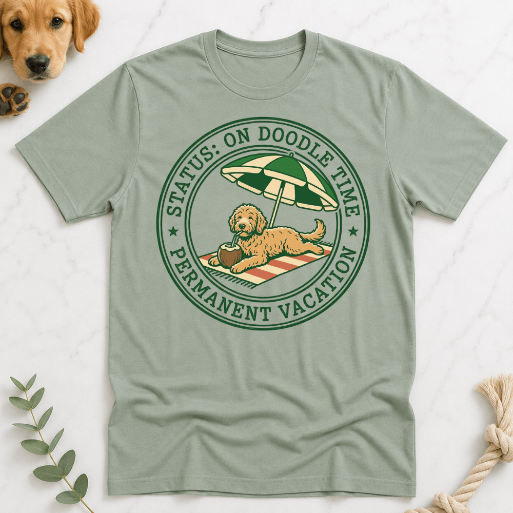 On Doodle Time Permanent Vacation T-Shirt - Doodle Brothers Co