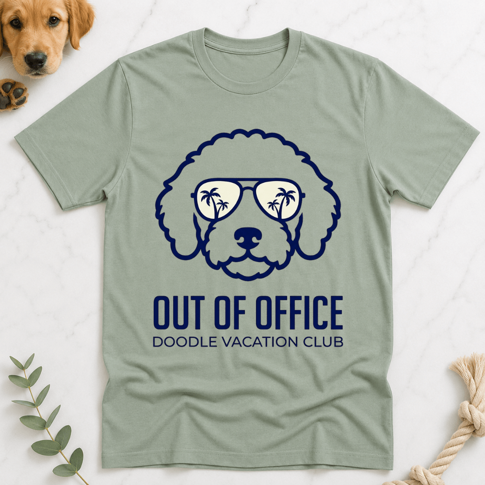 Out of Office Doodle Vacation Club T-Shirt - Doodle Brothers Co