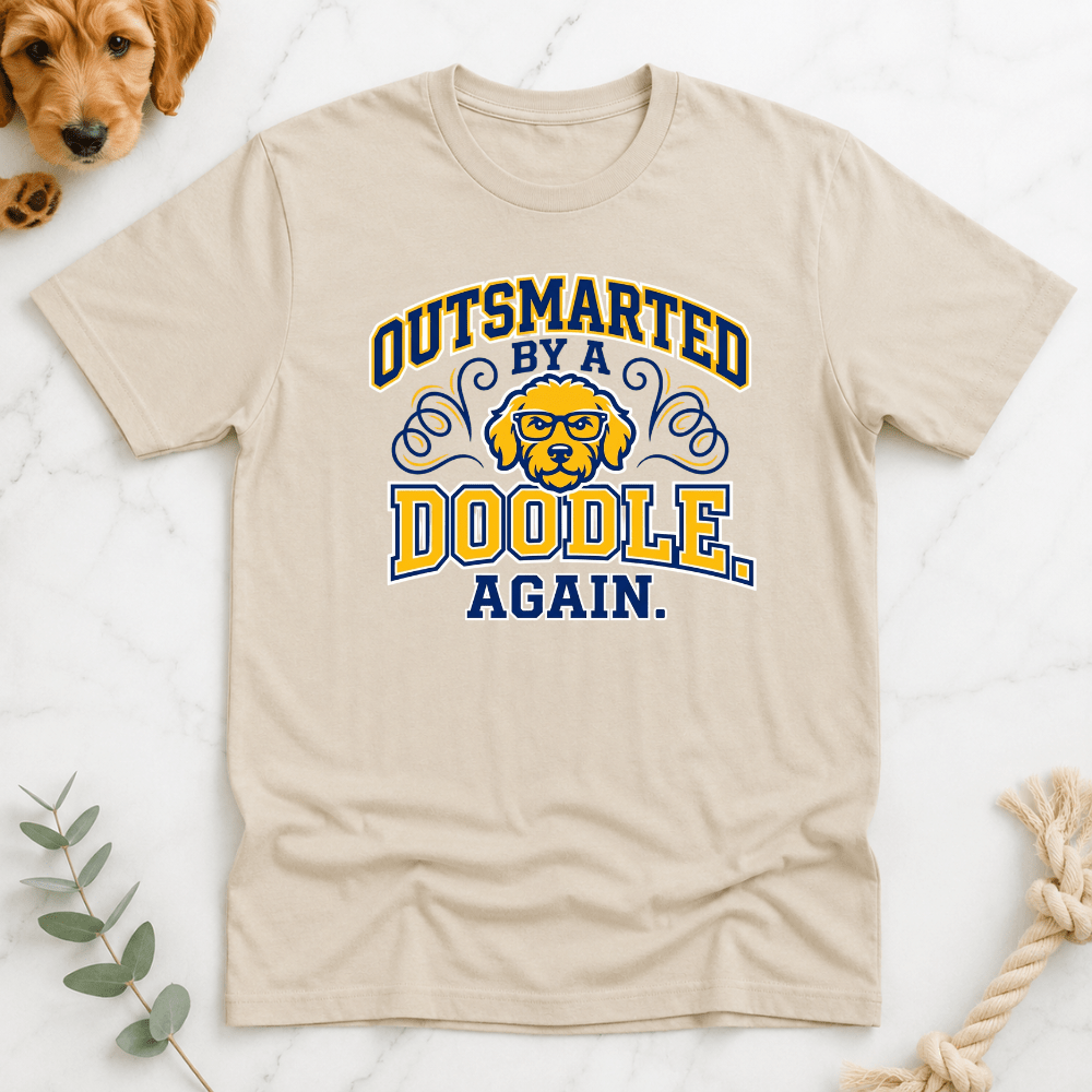 Outsmarted by a Doodle Again T-Shirt - Doodle Brothers Co