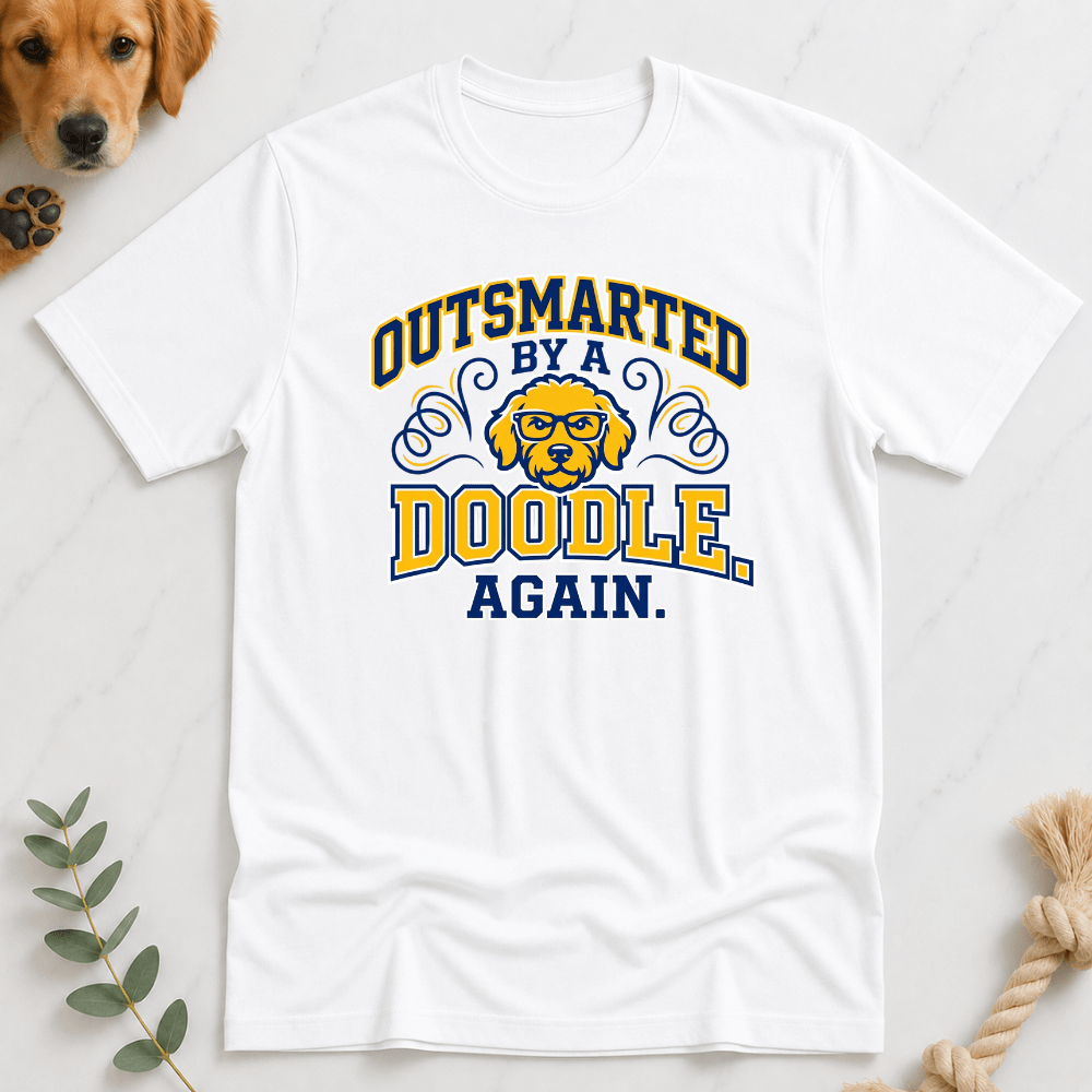 Outsmarted by a Doodle Again T-Shirt - Doodle Brothers Co