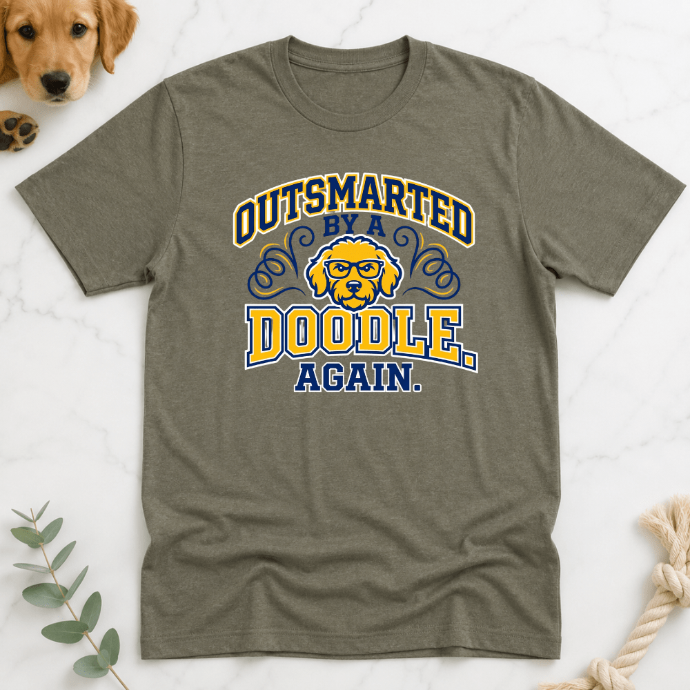 Outsmarted by a Doodle Again T-Shirt - Doodle Brothers Co