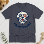 Red White Cool Doodle T-Shirt - Doodle Brothers Co