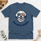 Red White Cool Doodle T-Shirt - Doodle Brothers Co