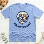 Red White Cool Doodle T-Shirt - Doodle Brothers Co
