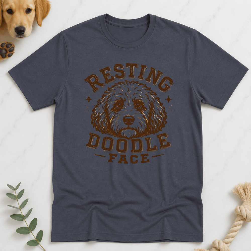 Resting Doodle Face T-Shirt - Doodle Brothers Co