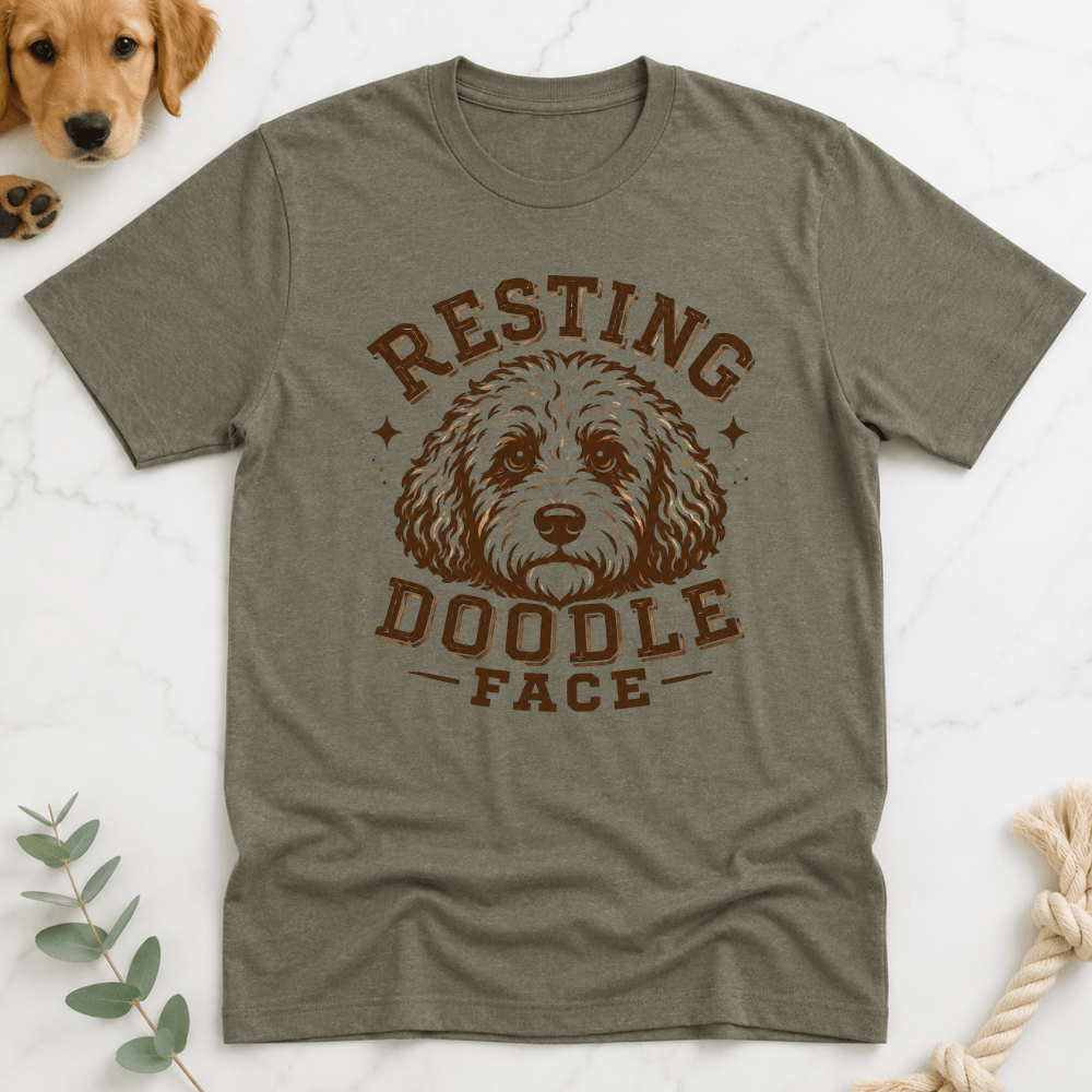 Resting Doodle Face T-Shirt - Doodle Brothers Co
