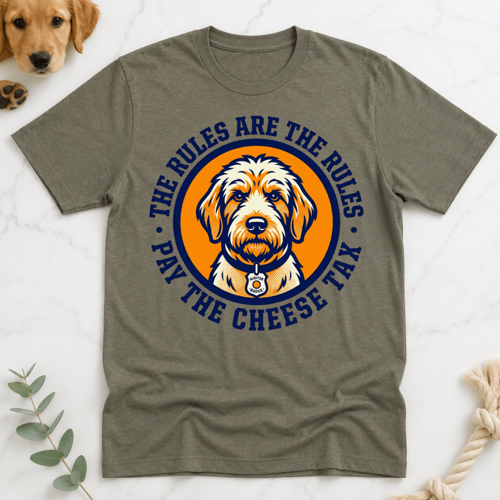 Rules are the Rules Cheese Tax T-shirt - Doodle Brothers Co