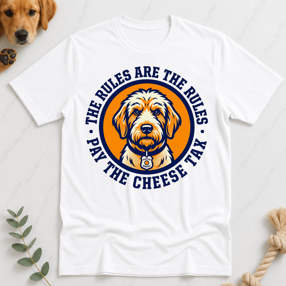 Rules are the Rules Cheese Tax T-shirt - Doodle Brothers Co