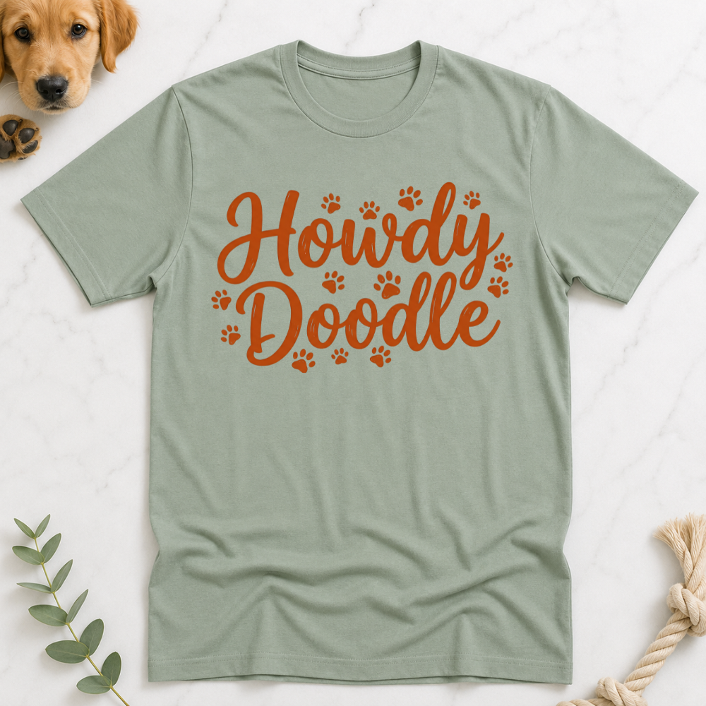 Howdy Doodle Text T-Shirt