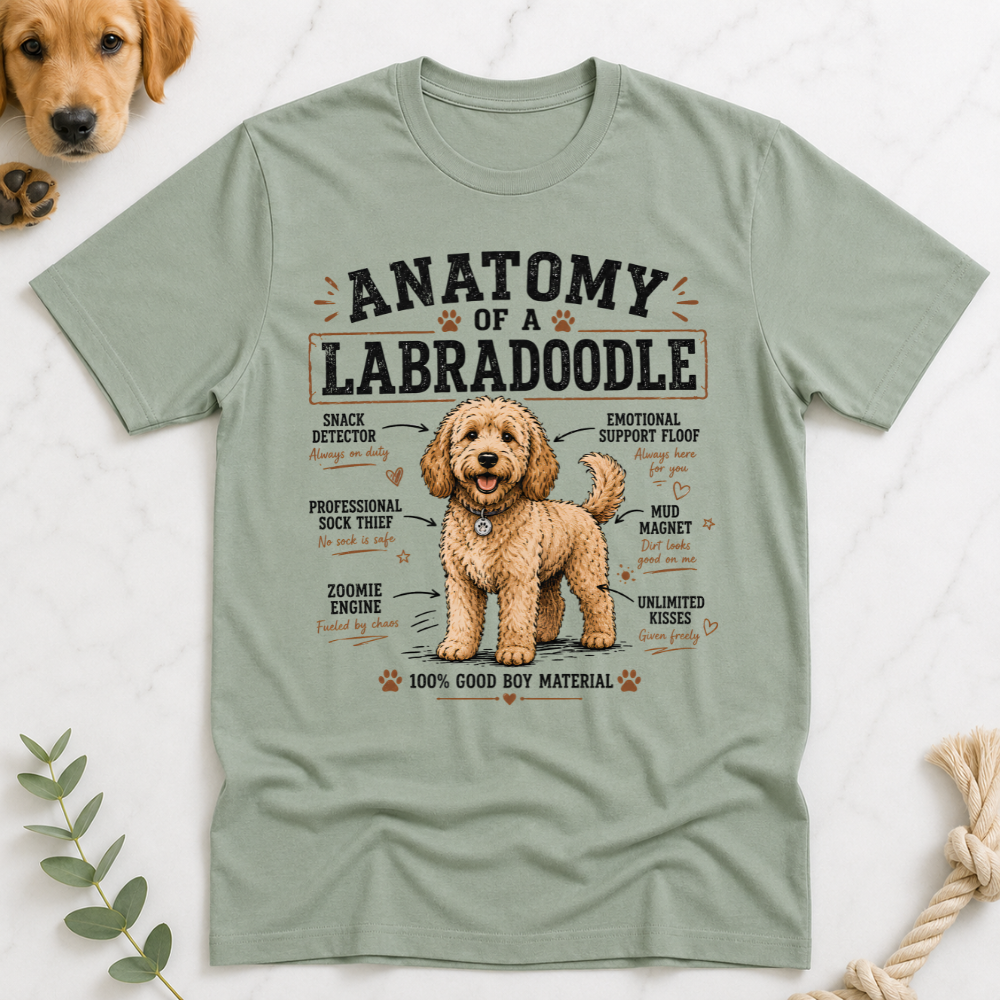 Anatomy of a Labradoodle T-Shirt