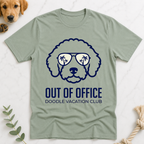 Out of Office Doodle Vacation Club T-Shirt