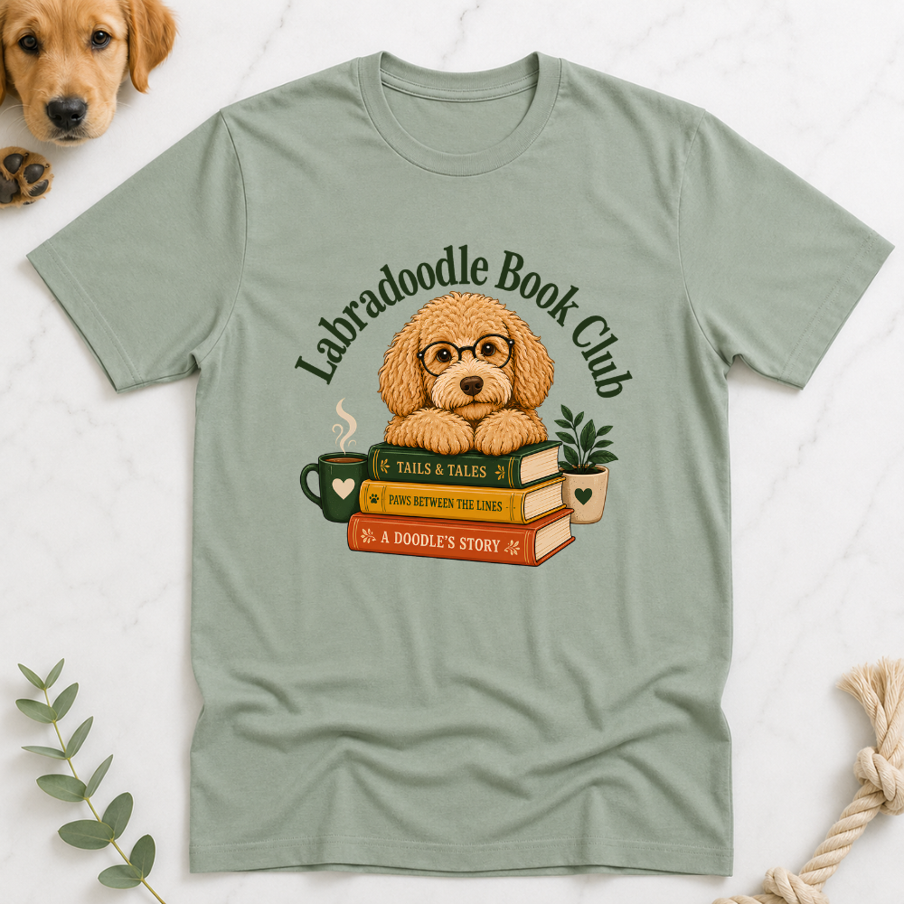 Labradoodle Book Club T-Shirt