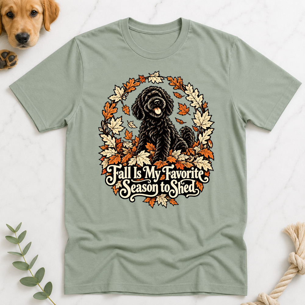 Fall is my Favorite Season to Shed Tshirt Halloween Doodle Tshirt