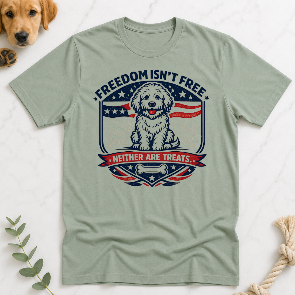 Freedom Isn't Free Badge T-Shirt