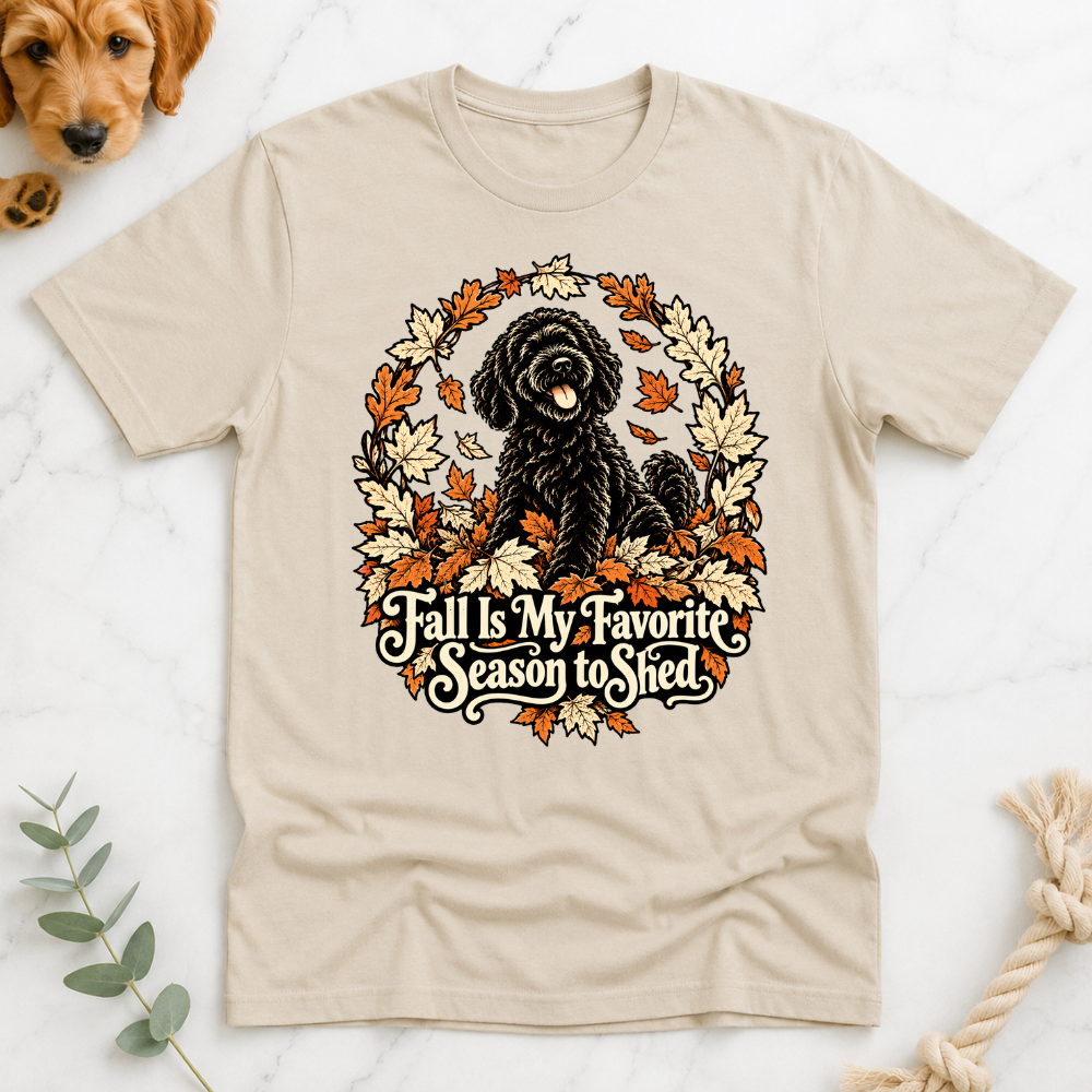 Fall is my Favorite Season to Shed Tshirt Halloween Doodle Tshirt