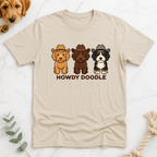 Howdy Doodle Cartoon Labradoodles T-Shirt