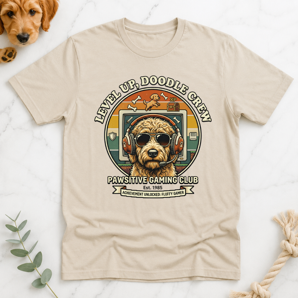Level Up Doodle Crew T-Shirt