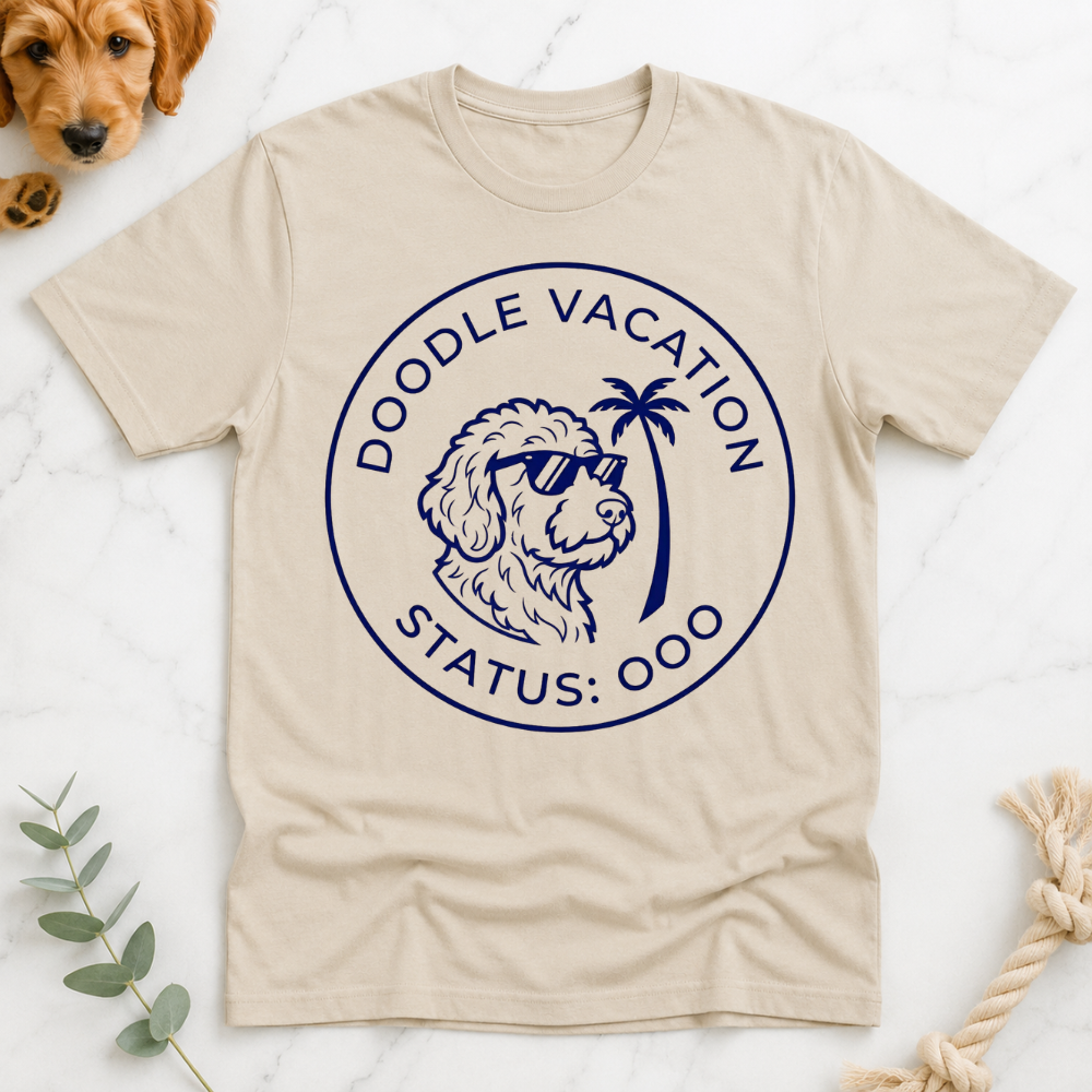 Doodle Vacation Status OOO T-Shirt
