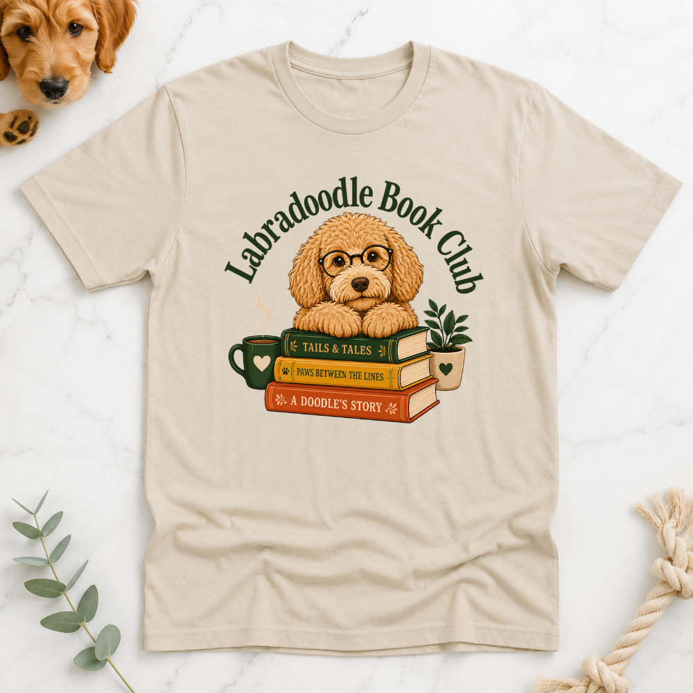 Labradoodle Book Club T-Shirt
