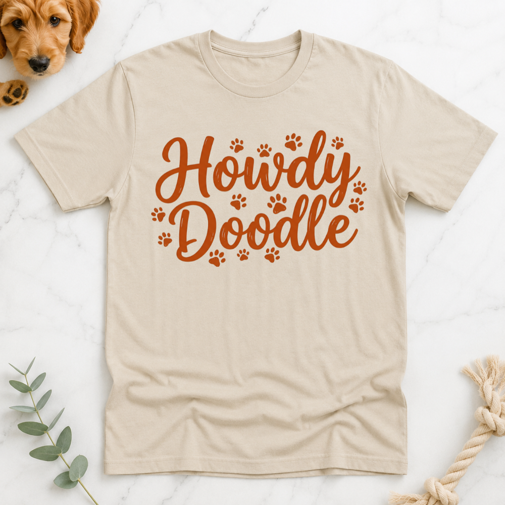Howdy Doodle Text T-Shirt