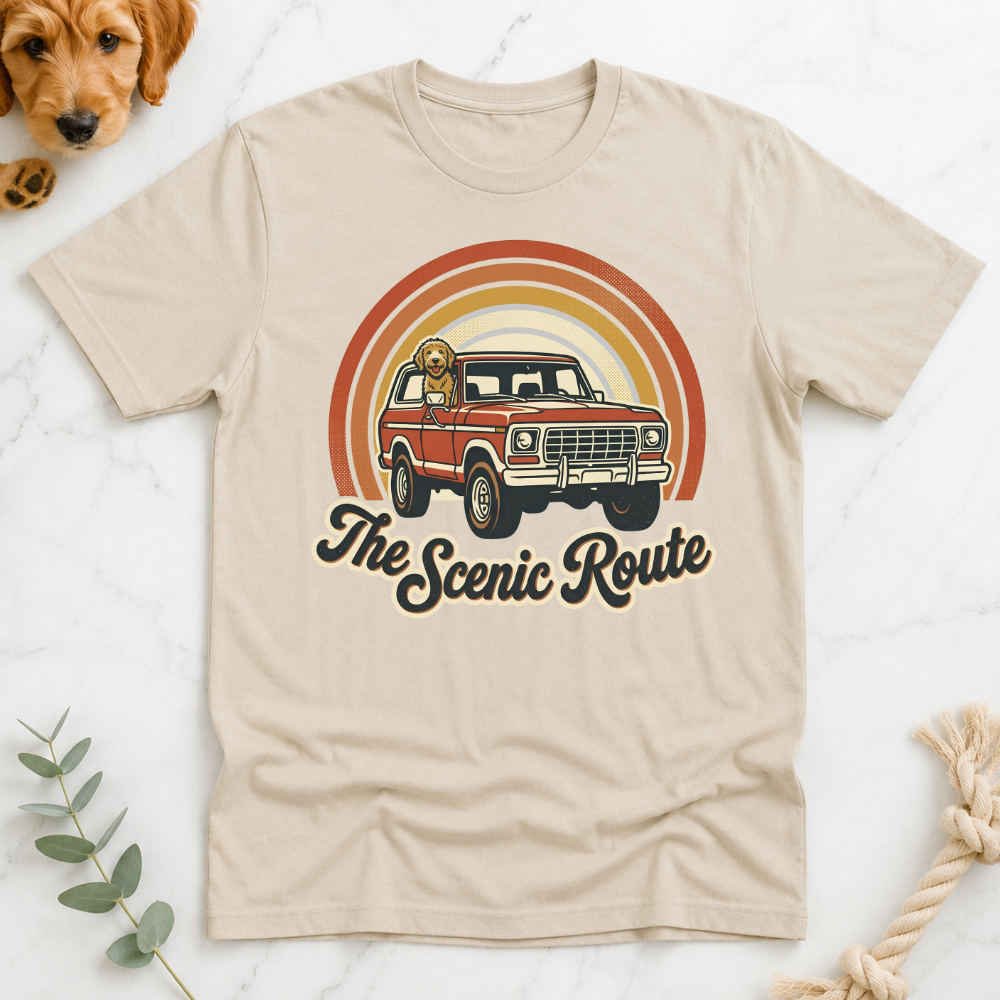 The Scenic Route Labradoodle Tshirt