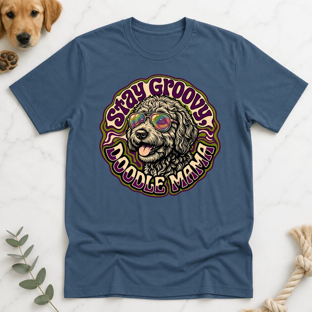Stay Groovy Doodle Mama T-Shirt - Doodle Brothers Co