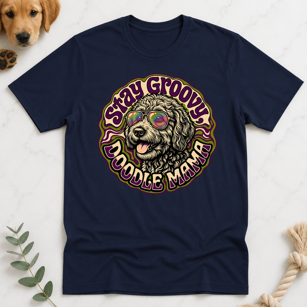 Stay Groovy Doodle Mama T-Shirt - Doodle Brothers Co