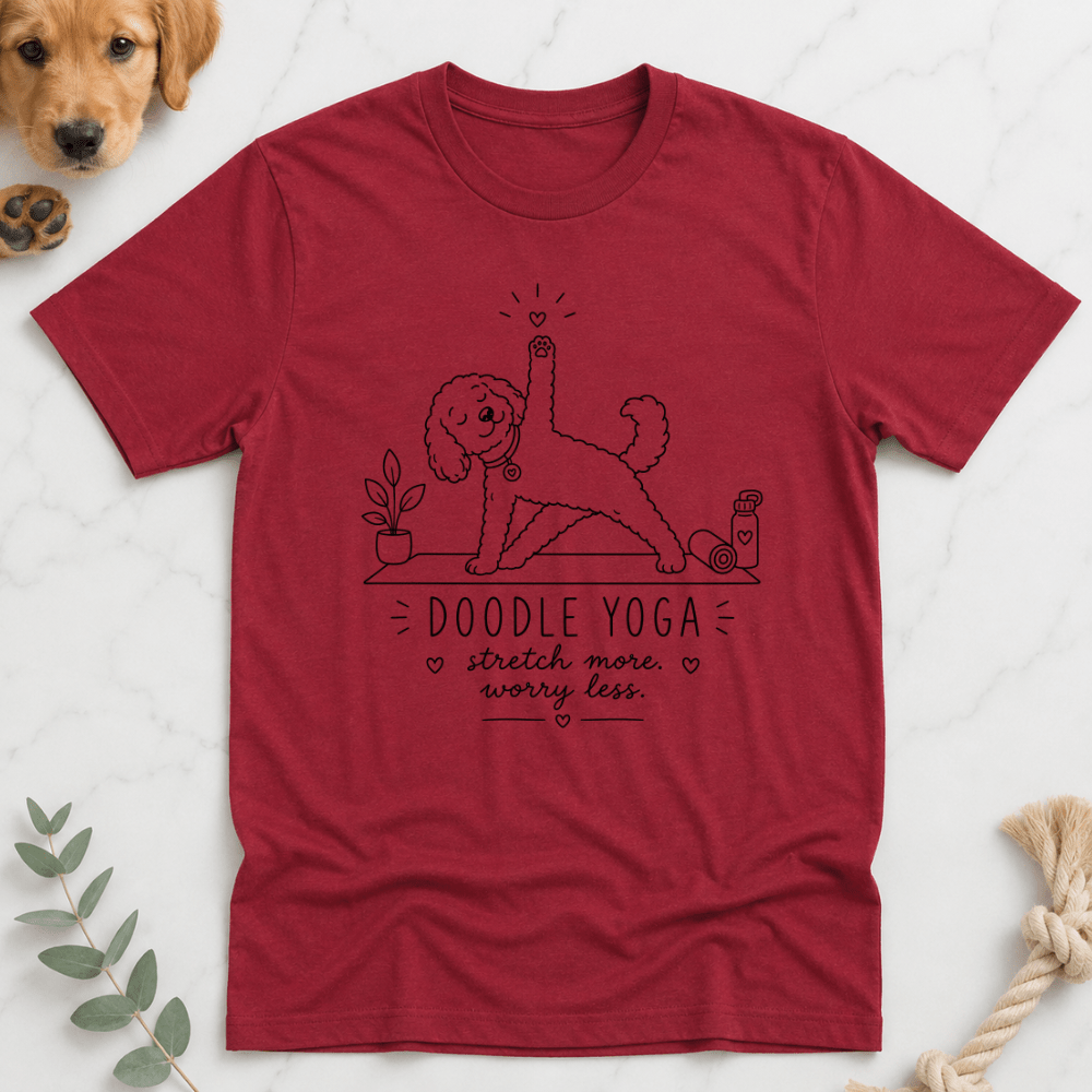 Stretch More Doodle Yoga T-Shirt - Doodle Brothers Co