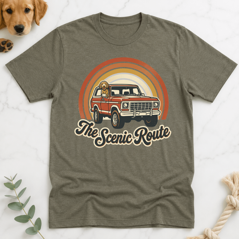 The Scenic Route Labradoodle Tshirt - Doodle Brothers Co