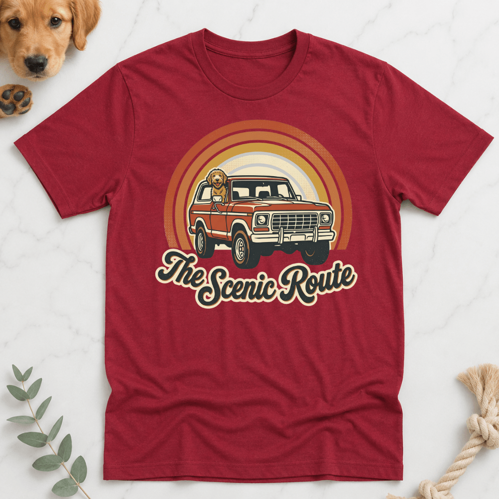The Scenic Route Labradoodle Tshirt - Doodle Brothers Co