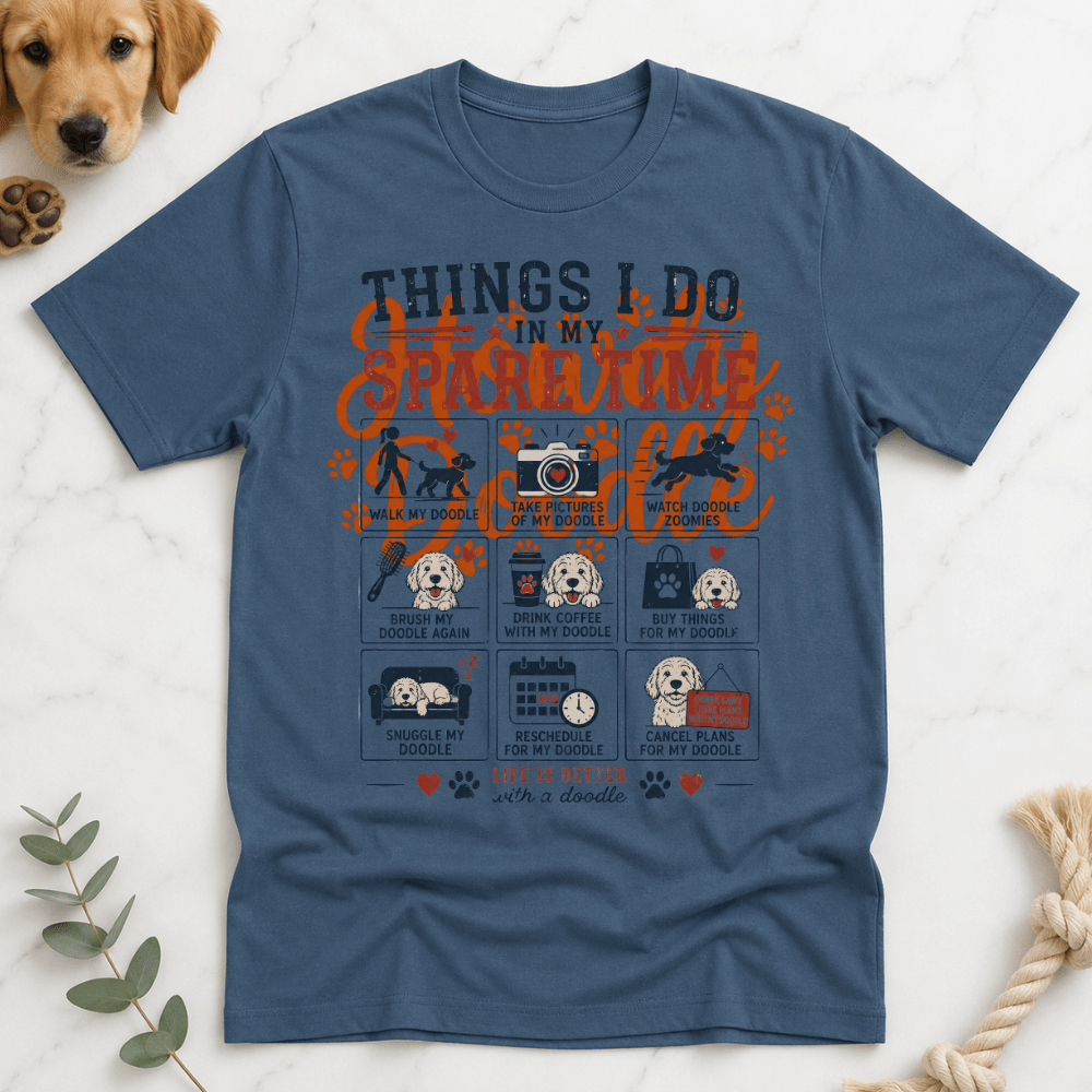 Things I Do in My Spare Time Doodle T-Shirt - Doodle Brothers Co
