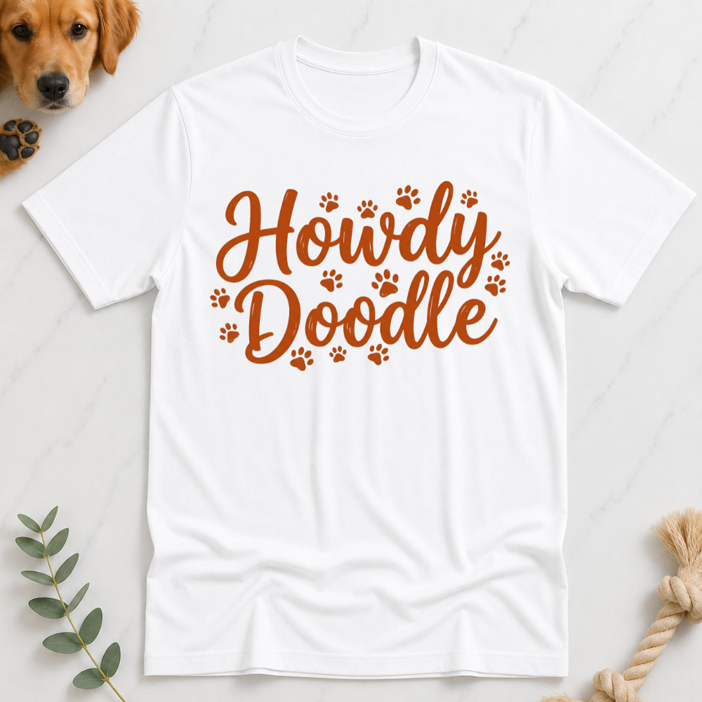 Howdy Doodle Text T-Shirt